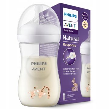 Бутылка для кормления Philips AVENT Natural Response жираф 260мл с 1 месяца