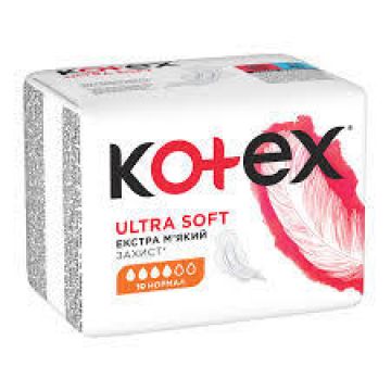 Прокладки Kotex Ultra Soft нормал 10шт