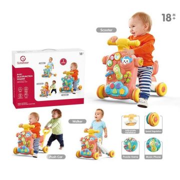 Каталка-ходунки 3 в 1 Первые шаги (бирюзовый)