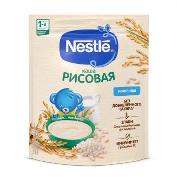 Молочная каша Nestle рисовая 200г с 4 месяцев