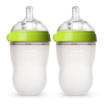 Бутылка для кормления Como tomo силикон original зеленая 250мл 3+