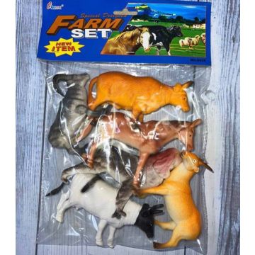 Набор животных 6в1 (баран,лошадь,корова,ишак,козел) Farm Animal