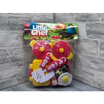 Набор игрушечной посуды Little Chef 10в1