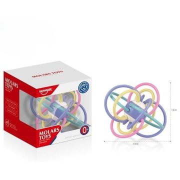 Игрушка-погремушка-прорезыватель, сенсорный шар HE0109