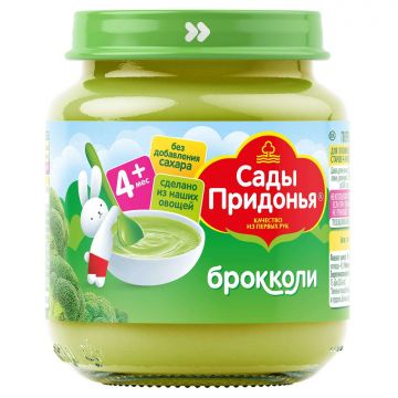 Пюре Сады придонья в стекле брокколи 120г с 4 месяцев
