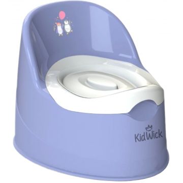 Горшок Kidwick модели Гранд фиолетовый/белый с белой крышкой