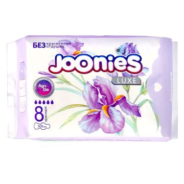 Прокладки Joonies гигиенические ультратонкие ночные 8шт
