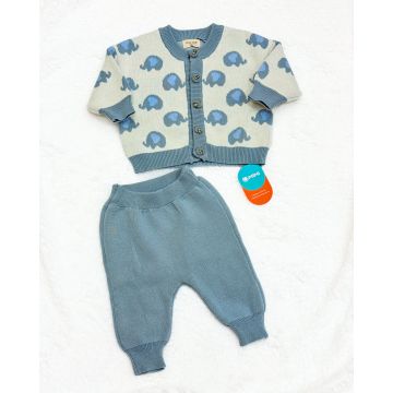 Детский комплект 2в1 кофта штаны  YIGE-YIGE Вязаный трикотаж     2580