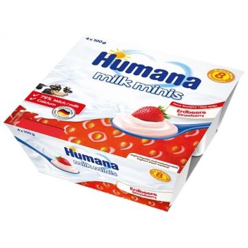Йогурт Humana со вкусом клубники 400г с 8 месяцев