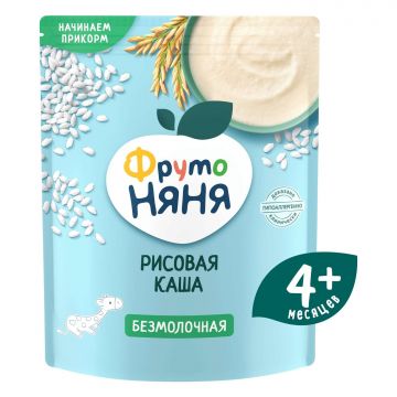 Безмолочная каша Фруто няня рисовая 200г с 4 месяцев