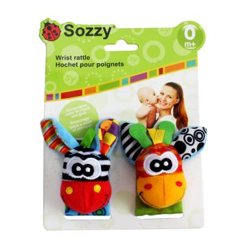 Погремушки браслет в виде животных    Sozzy   WLTH24