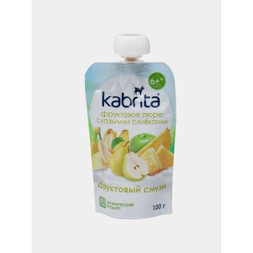 Пюре Kabrita с козьими сливками Фруктовый смузи 100г