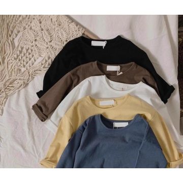 Лонгслив детский Однотонный  Трикотаж   Уни  101L