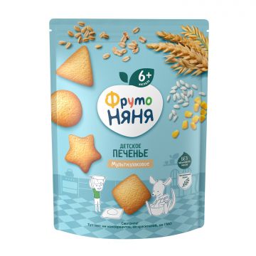 Печенье Фруто няня мультизлаковое 120г с 6 месяцев