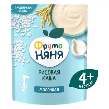 Молочная каша Фруто няня рисовая 200г с 4 месяцев