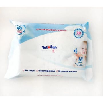 Влажные салфетки YokoSun детские 18шт