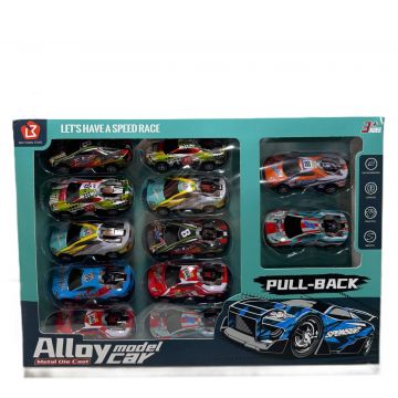 Набор железных машинок Alloy model car 12в1