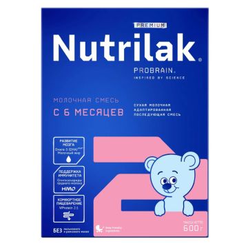 Смесь Nutrilak PREMIUM +2 молочная сухая 600 гр