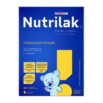 Смесь Nutrilak PREMIUM Гипоаллергенный молочная сухая 600 гр