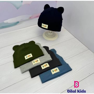 Шапка детская с ушками Bilal Kids Трикотаж Разные  Мал, Демисезон   AD1912