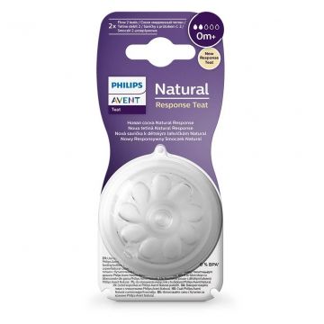 Соска для бутылки Avent natural anti-colic 0мес 2шт SCY962/02