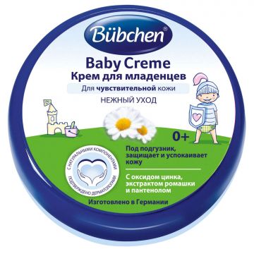 Крем Bubchen под подгузник с оксидом цинка, экстрактом ромашки и пантенолом 150мл