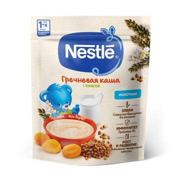 Молочная каша Nestle гречневая с курагой 200г с 5 месяцев