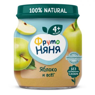 Пюре Фруто няня в стекле яблоко 100г с 4 месяцев