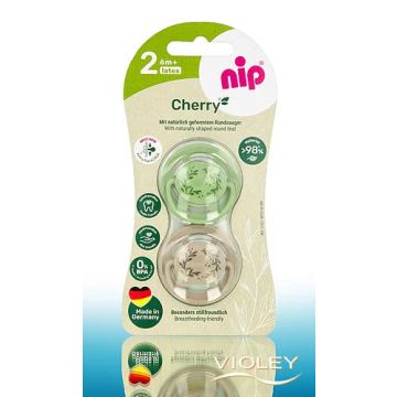 NIP Пустышка латекс cherry размер2 6м+