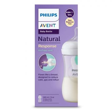 Бутылка для кормления Philips AVENT Natural AirFree 260мл с 1 месяца