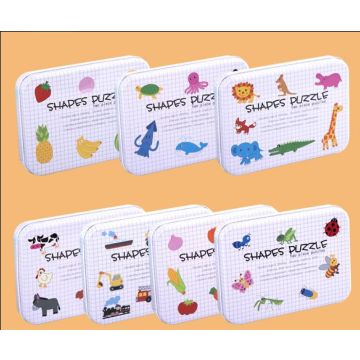 Пазлы в железной коробке    Shapes Puzzle   58555