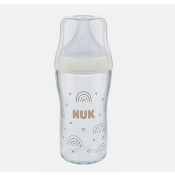 Бутылка стекло NUK Perfect Mutch (радуга) 230 мл