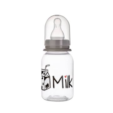 Бутылочка «Milk» без ручки 125 мл 3+ Baby Planet