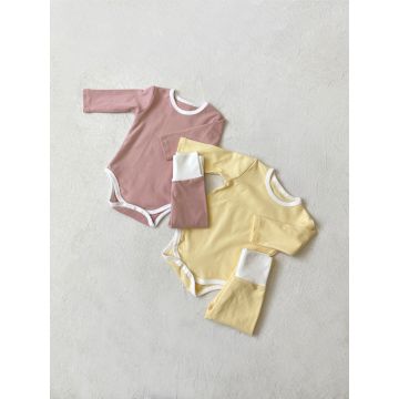 Детский комплект 2в1 боди штаны   Трикотаж     Y8437