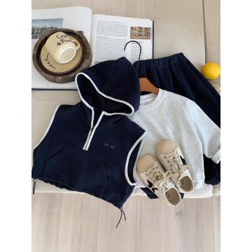 Комплект 3в1 кофта штаны жилет   Трикотаж     А25571