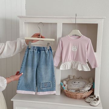 Детский комплект 2в1 кофта штаны   Трикотаж     H5711