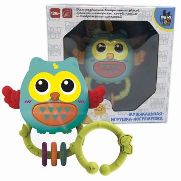 Подвесная игрушка погремушка сова FUNNY 855-119A